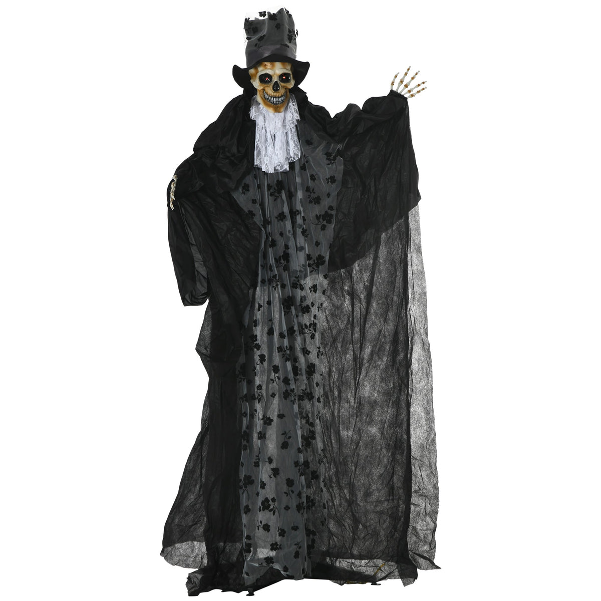 Animated Halloween ghost decoration with glowing eyes