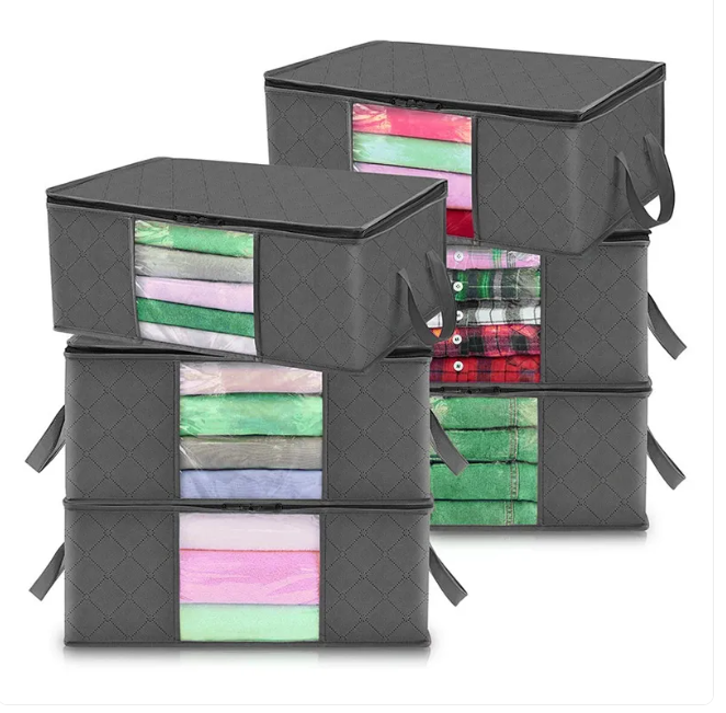 Large Capacity Clothing Storage Bags with Transparent Window