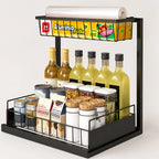 Kitchen Spice Rack & Sink Organiser — Multi-Purpose Metal Storage Rack