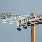 10pcs Non-slip Metal Clothes Hangers with Clips