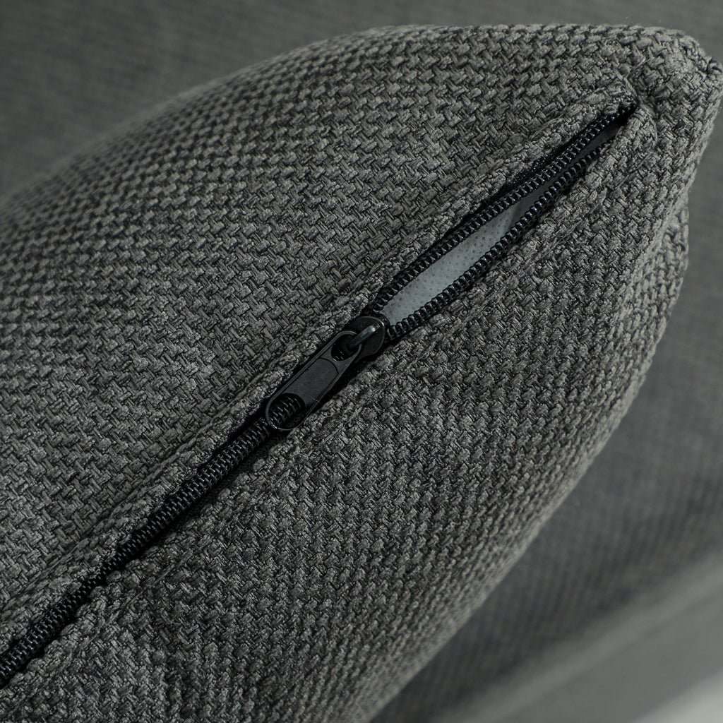 Three-Way Two-Seater Sofa Bed - Charcoal Grey