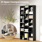 21-Compartment Bookshelf - Black