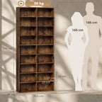 640 CD Storage Tower - Rustic Brown