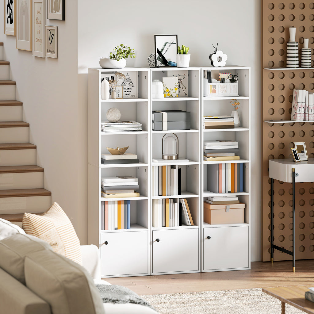 6-Tier 156 cm Tall Bookcase - White