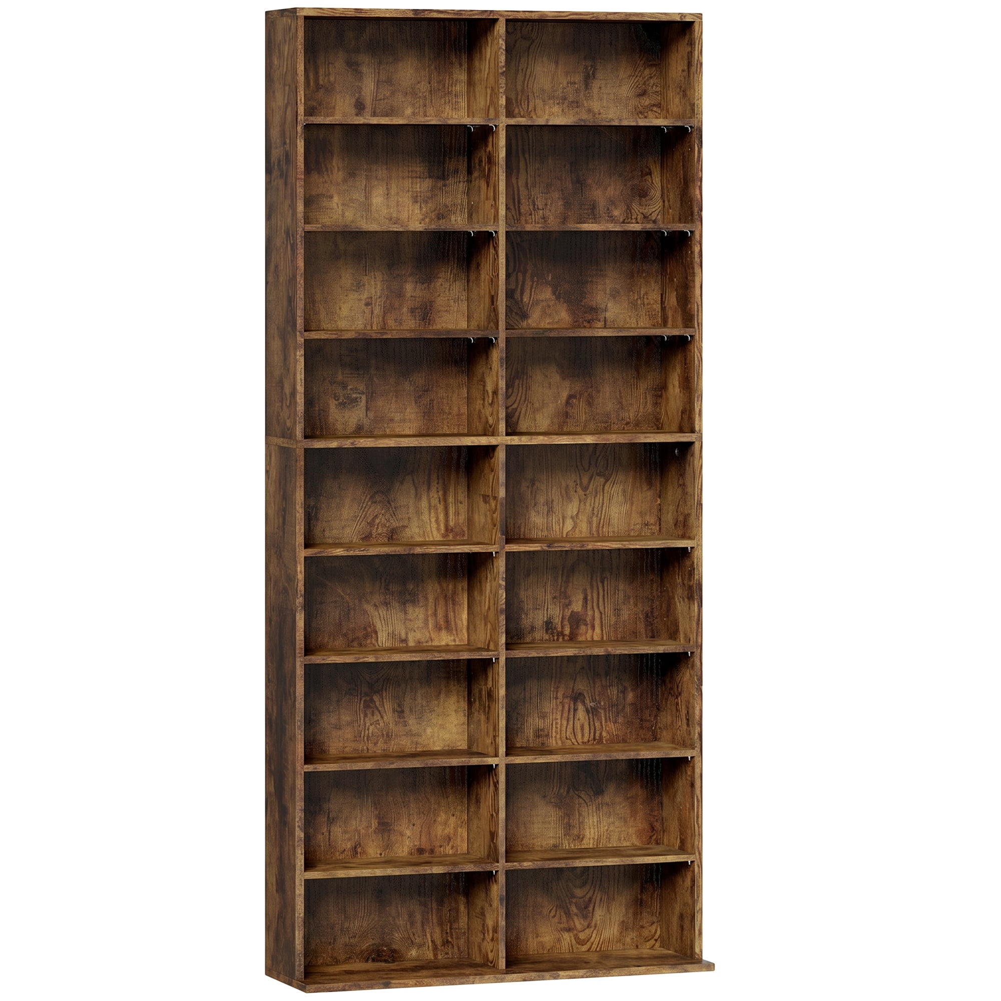 640 CD Storage Tower - Rustic Brown