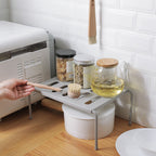 Adjustable Storage Rack for Kitchen Organization