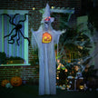 183cm Hanging Witch with Pumpkin, Glowing Eyes & Sound – image 2 of 9