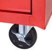 5-Drawer Lockable Rolling Tool Cabinet – Red – image 8 of 9