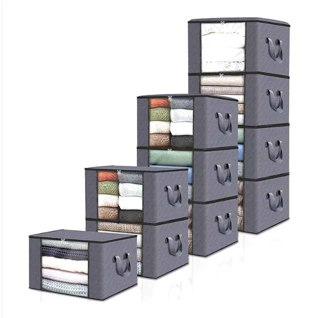 Large Capacity Clothing Storage Bags with Transparent Window