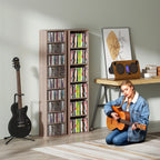 260 Narrow CD Storage Unit - Natural Wood Finish