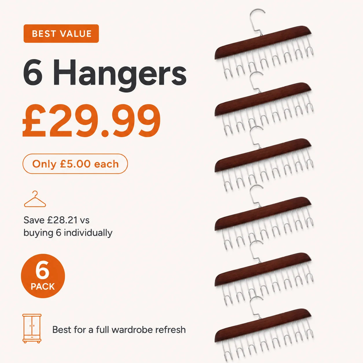 Multi-hook Clothes Hanger