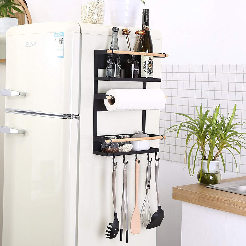Multifunctional Kitchen Sidewall Hanger and Shelf