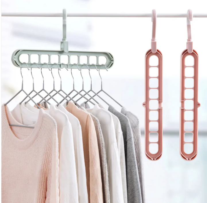 9-Hole Space-Saving Clothes Hanger Organizer