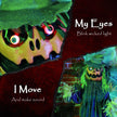 114cm Animated Pumpkin Scarecrow with Glowing Eyes & Sound – image 5 of 9