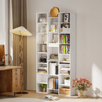 21-Compartment Bookshelf - White