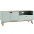 TV Stand Cabinet for Television up to 36 Inch, Modern TV Unit with 2 Doors, Entertainment Center with Adjustable Shelf