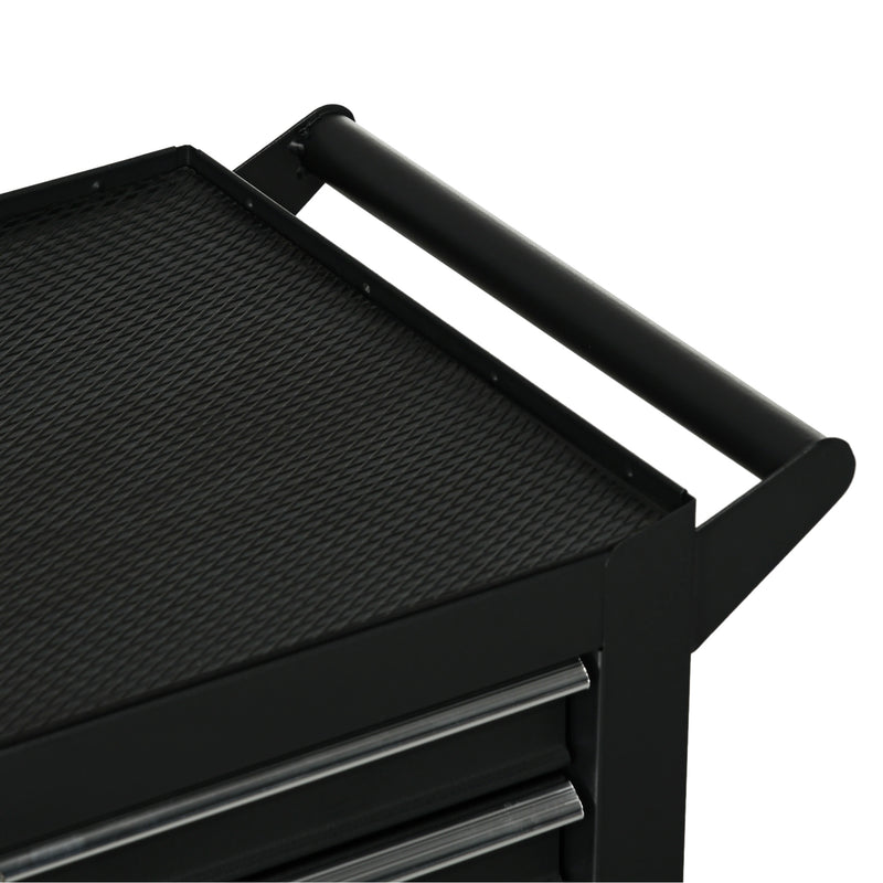 7-Drawer Lockable Rolling Tool Cabinet – Matte Black – image 9 of 9