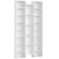 21-Compartment Bookshelf - White