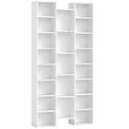 21-Compartment Bookshelf - White