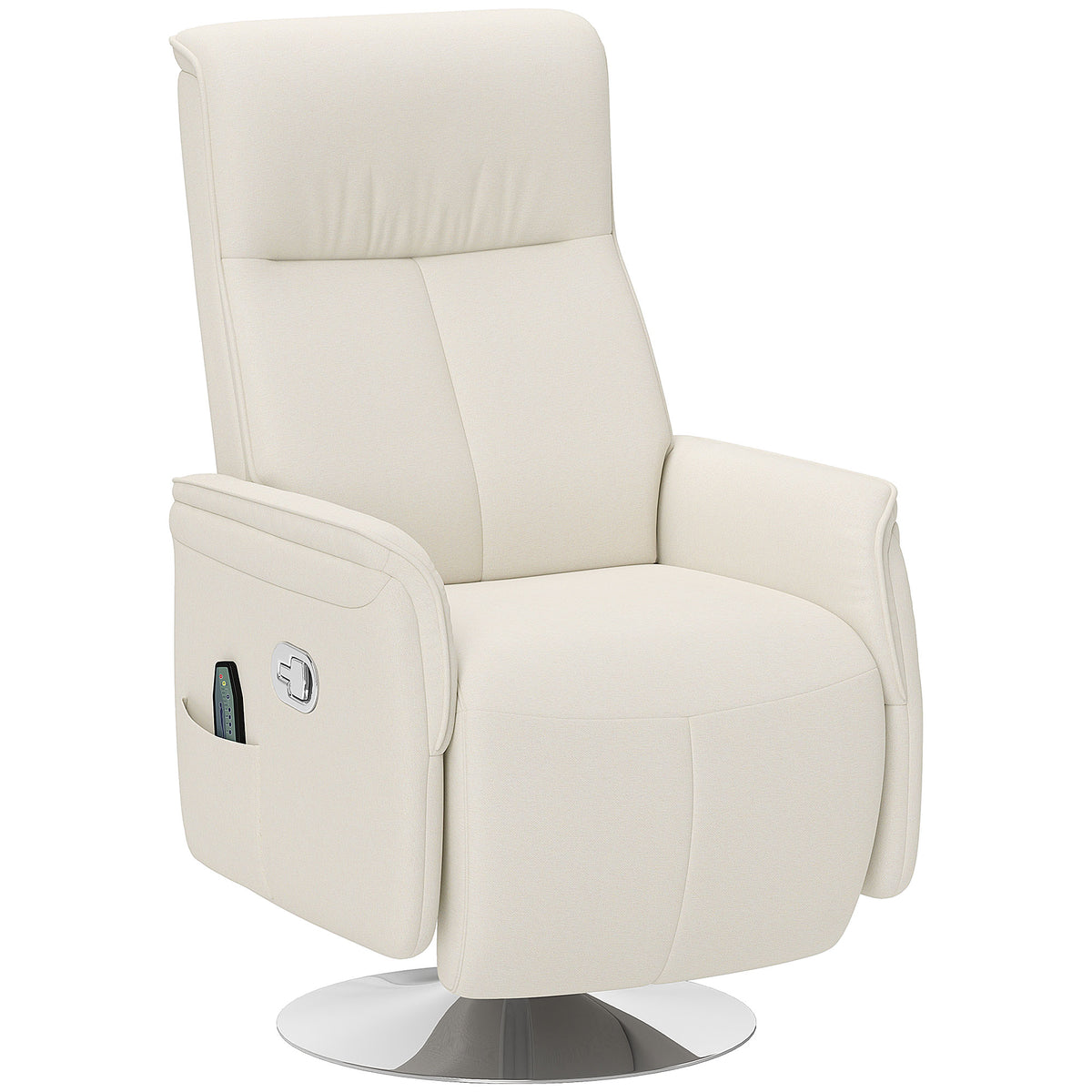 10-Point Massage Recliner Armchair - Cream