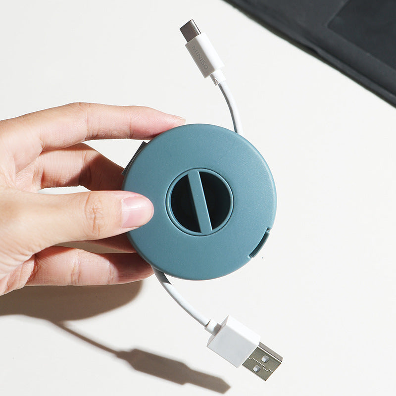 Portable Cable Storage Box for Travel and Office Use