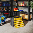 4-Drawer Portable Tool Box with Top Tray & Parts Boxes – Yellow – image 2 of 9
