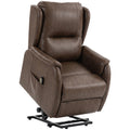Power Lift Recliner Chair, Dual Motor Electric Lift Chair for Elderly with Remote Control, Brown