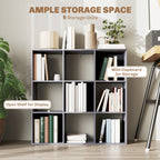 Nine-Cube Storage Shelf - Grey