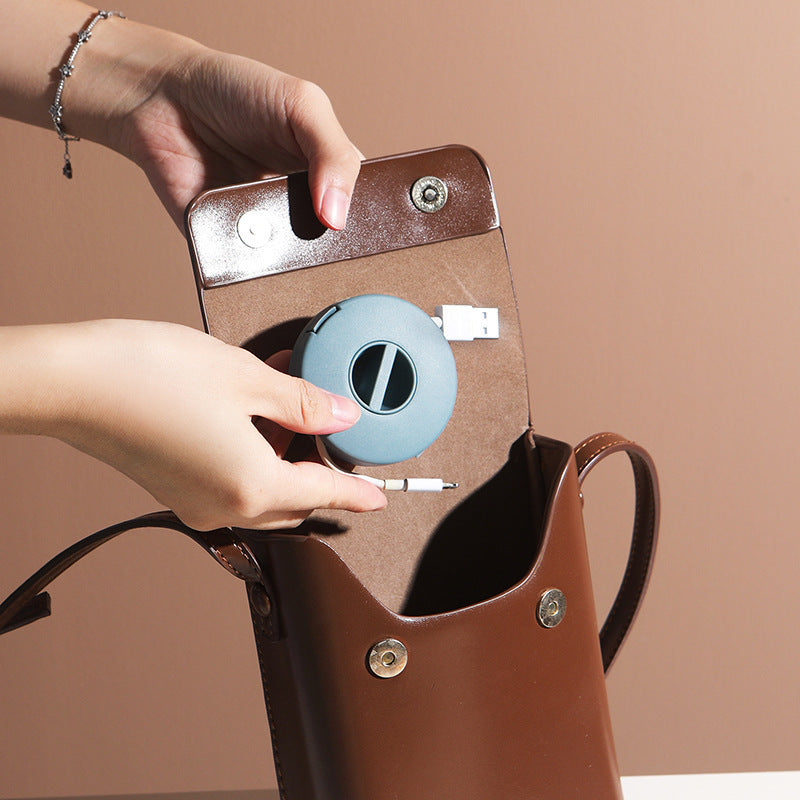 Portable Cable Storage Box for Travel and Office Use