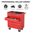 5-Drawer Lockable Rolling Tool Cabinet – Red – image 6 of 9