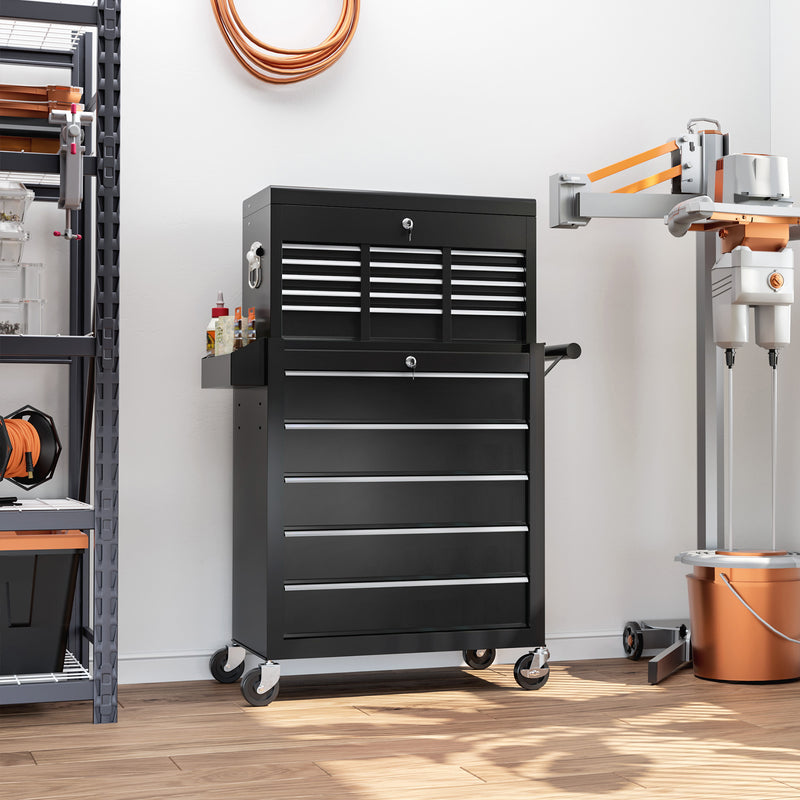 14-Drawer Two-Part Rolling Tool Chest – Black – image 2 of 9