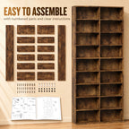 640 CD Storage Tower - Rustic Brown