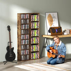 260 Narrow CD Storage Unit - Rustic Brown