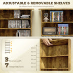 360 CD Storage Unit - Rustic Brown