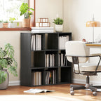 Nine-Cube Storage Shelf - Black