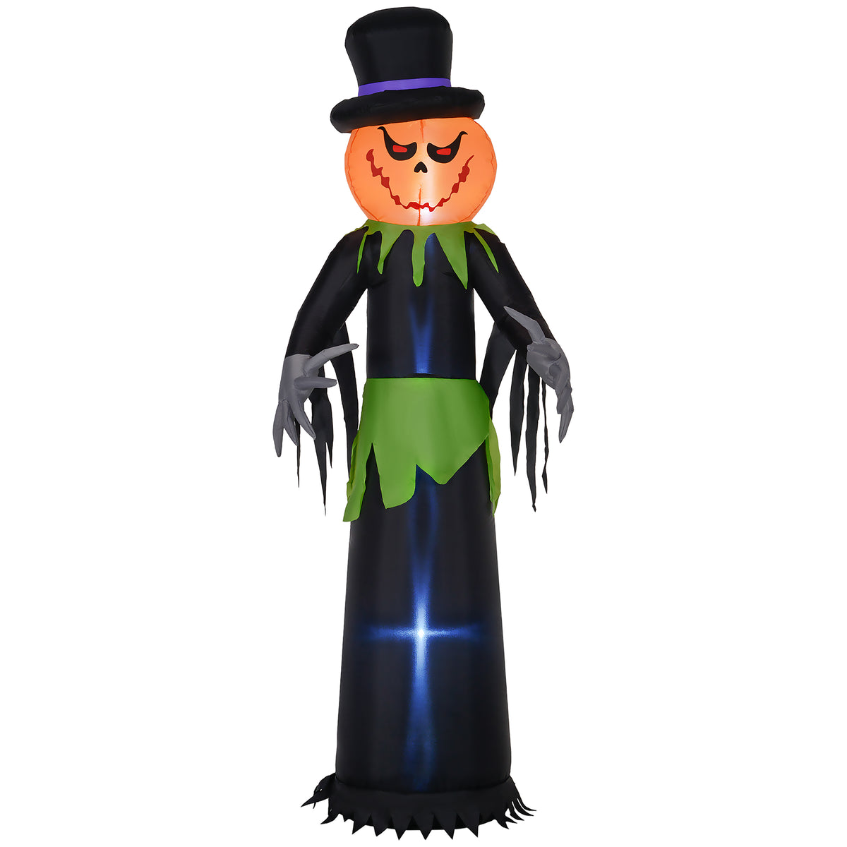 8ft Inflatable Pumpkin Man with LED Lights – image 1 of 9