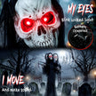 183cm Animated Grim Reaper with Scythe & Glowing Eyes – image 4 of 9