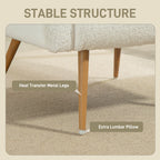 Teddy Fleece Accent Chair - Cream White