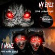 170cm Animated Werewolf with Sickle, Glowing Eyes & Sound – image 4 of 9