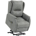 Power Lift Recliner Chair, Dual Motor Electric Lift Chair for Elderly with Remote Control, Grey
