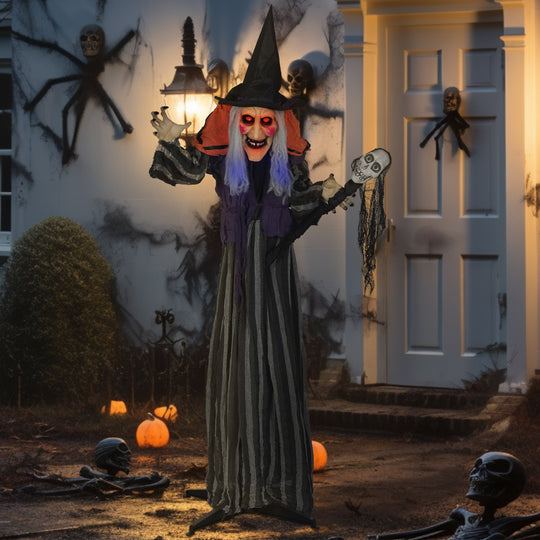 160cm Animated Witch with Sound & Movement – image 2 of 9