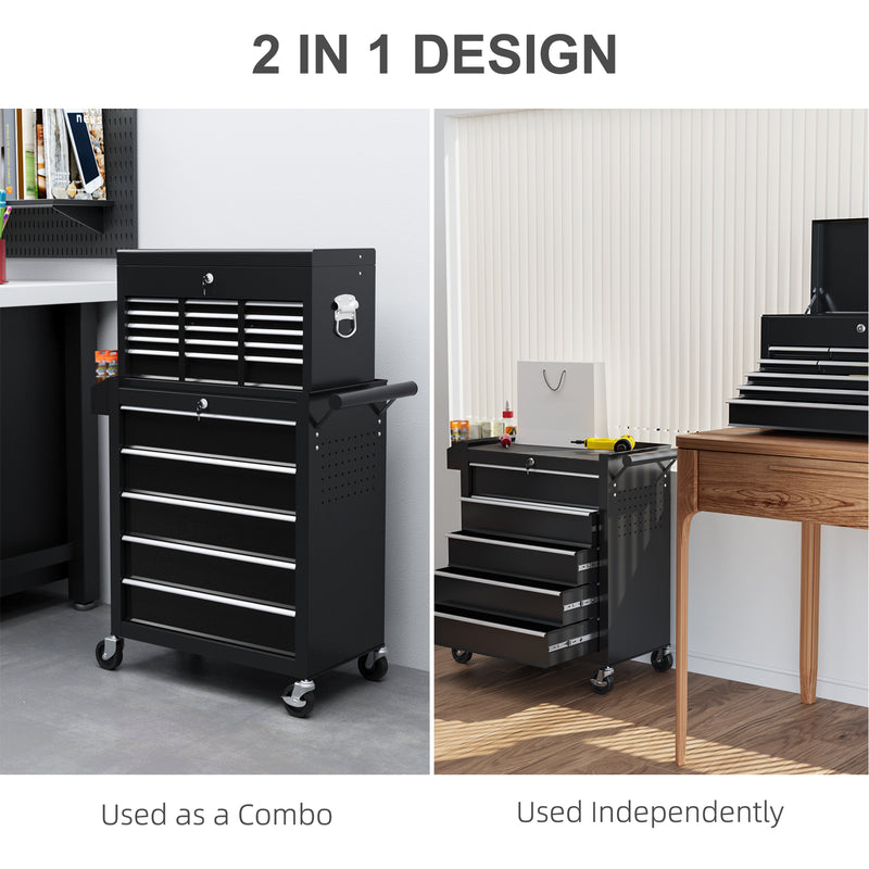14-Drawer Two-Part Rolling Tool Chest – Black – image 5 of 9