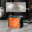 4-Drawer Portable Tool Box with Top Tray & Parts Boxes – Orange – image 8 of 9