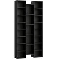 21-Compartment Bookshelf - Black