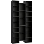 21-Compartment Bookshelf - Black