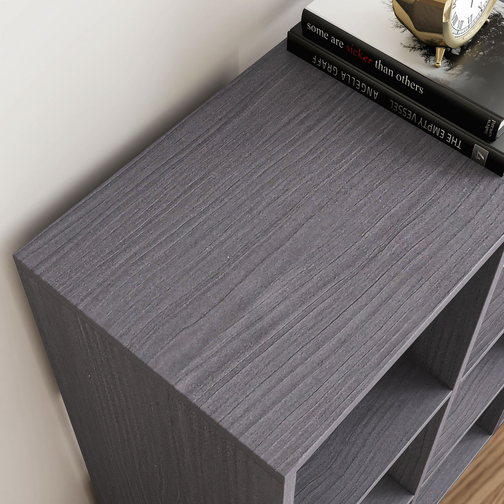 6-Cube Bookshelf - Grey