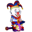 4ft Inflatable Clown on Bicycle with LED Lights – image 1 of 9