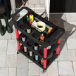 3-Tier Rolling Tool Trolley with Handles, 91kg Capacity – Black/Red – image 9 of 9