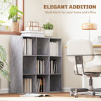 Nine-Cube Storage Shelf - Marble Grey