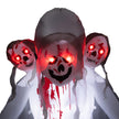 8.9ft Inflatable Three-Headed Ghost with 9 LED Lights – image 8 of 9